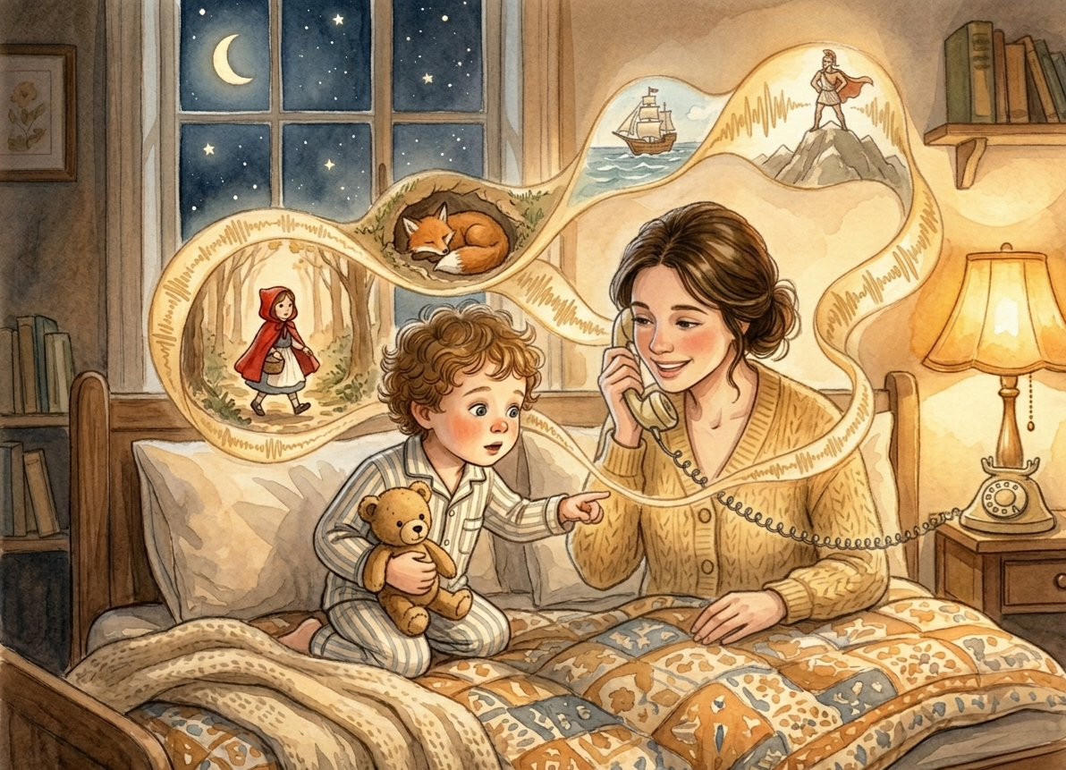 La voix du parent recréée pour lire les histoires